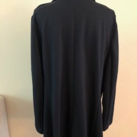 Lane Bryant Double Breasted Blazer Jacket Ponte Navy Blue NWOT - Picture 2 of 5